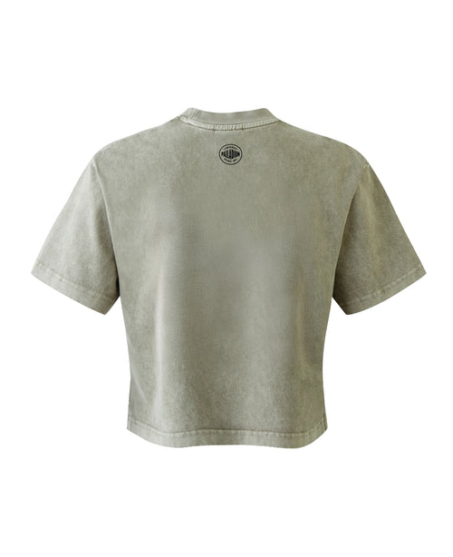 Cropped  Vintage Washed Tee Shirt - PALLADIUM EU - 2