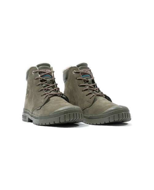 79067-325-M | SP20 CUFF LEATHER WATERPROOF WL | OLIVE NIGHT - PALLADIUM EU - 7